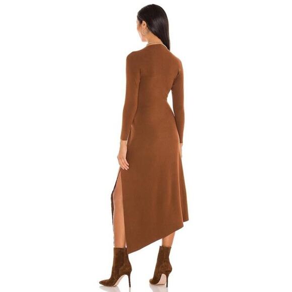 A.L.C. Harvey Rib-Knit Maxi Asymmetrical Hem Dress - Picture 6 of 14